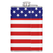 Individuelle Name USA Flaggenzeichen Flachmann (Rückseite)