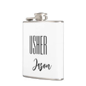 Individuelle Name Usher Flask Flachmann (Links)