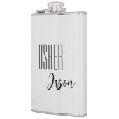 Individuelle Name Usher Flask Flachmann (Links)