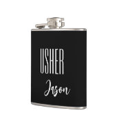 Individuelle Name Usher Flask Flachmann (Links)