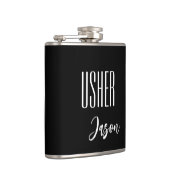 Individuelle Name Usher Flask Flachmann (Rechts)