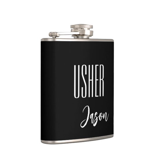 Individuelle Name Usher Flask Flachmann (Rechts)