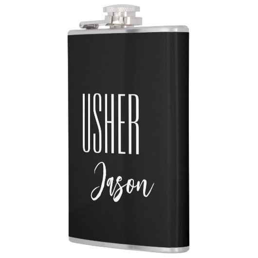 Individuelle Name Usher Flask Flachmann (Links)