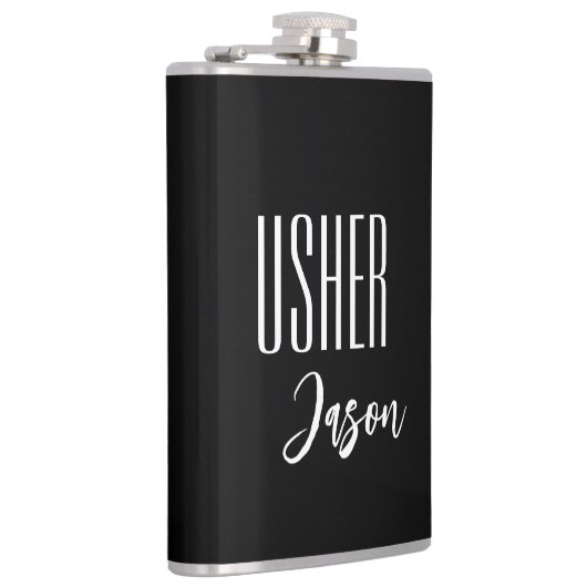 Individuelle Name Usher Flask Flachmann (Rechts)