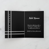 Individuelle Name - Usher Wedding Vielen Dank Dankeskarte (Innenseite)