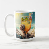 Individuelle Name Vacation Cat Kaffeetasse (Links)