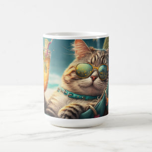 Individuelle Name Vacation Cat Kaffeetasse