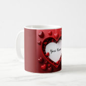 Individuelle Name Valentine Kaffeetasse (Vorderseite Links)