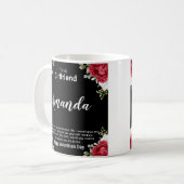 Individuelle Name Valentinins Botschaft für Freund Kaffeetasse (Vorderseite Links)