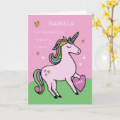 Individuelle Name, Valentinstag des magischen Einh Karte (Gelbe Blume)