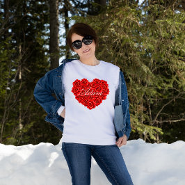 Individuelle Name Valentinstag Herzgestalterische Sweatshirt