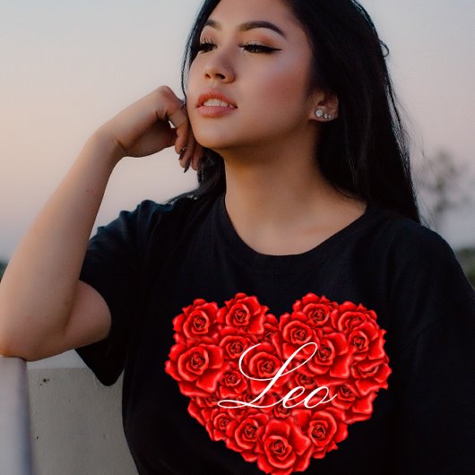 Individuelle Name Valentinstag Herzgestalterische  T-Shirt