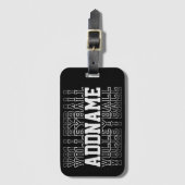 INDIVIDUELLE NAME Vanishing Volleyball Logoteam Gepäckanhänger (Vorderseite Vertikal)