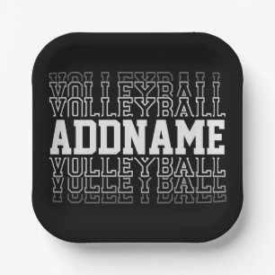INDIVIDUELLE NAME Vanishing Volleyball Logoteam Pappteller