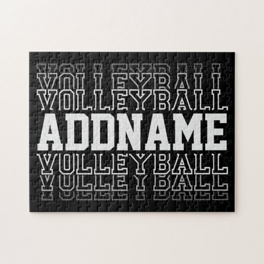 INDIVIDUELLE NAME Vanishing Volleyball Logoteam Puzzle (Horizontal)