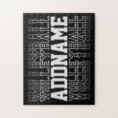 INDIVIDUELLE NAME Vanishing Volleyball Logoteam Puzzle (Vertikal)