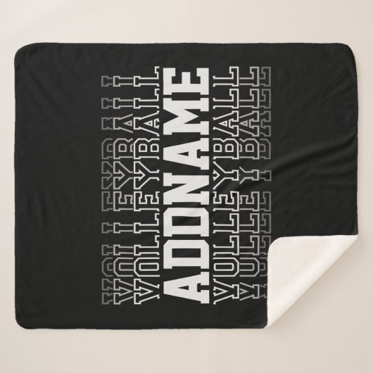 INDIVIDUELLE NAME Vanishing Volleyball Logoteam Sherpadecke (Vorderseite (Horizontal))