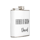 Individuelle Name Vater der Bodenflasche Flachmann (Rechts)