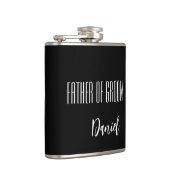 Individuelle Name Vater der Bodenflasche Flachmann (Rechts)