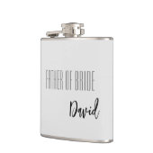 Individuelle Name Vater der Brautflasche Flachmann (Links)