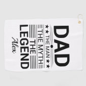 Individuelle Name Vatertag Golfhandtuch (Horizontal)