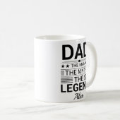 Individuelle Name Vatertag Kaffeetasse (VorderseiteRechts)