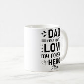 Individuelle Name Vatertag Kaffeetasse (VorderseiteRechts)