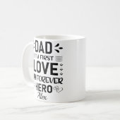 Individuelle Name Vatertag Kaffeetasse (Vorderseite Links)