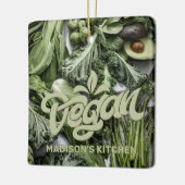 Individuelle Name Vegan Keramikornament (Links)