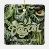 Individuelle Name Vegan Keramikornament (Rückseite)