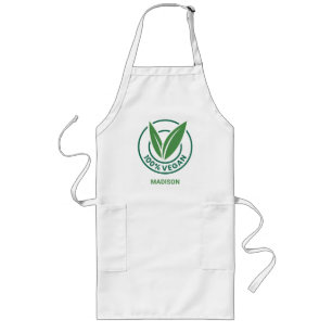Individuelle Name Vegan Lange Schürze