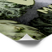 Individuelle Name Vegan Poster (Ecke)