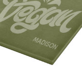 Individuelle Name Vegan Schneidebrett (Ecke)