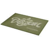Individuelle Name Vegan Schneidebrett (Ecke)