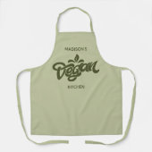 Individuelle Name Vegan Schürze (Vorderseite)