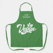Individuelle Name Vegan Schürze (Vorderseite)