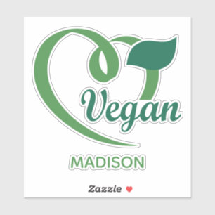 Individuelle Name Vegane Etiketten