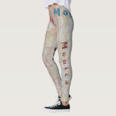 Individuelle Name Veins Pastell Leggings (Links)