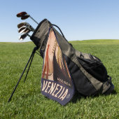 Individuelle Name Venezia (Venedig) Golfhandtuch (Gras)
