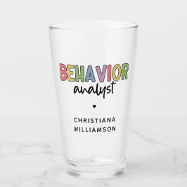 Individuelle Name-Verhaltensanalyst Glas