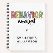 Individuelle Name-Verhaltensanalyst Notizblock (Vorderseite)