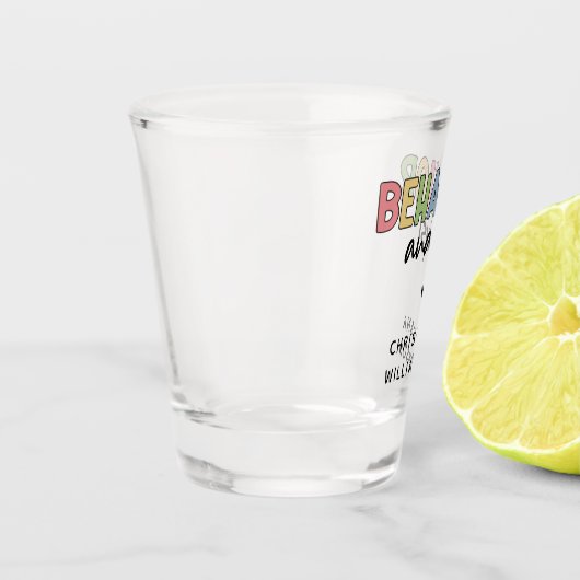 Individuelle Name-Verhaltensanalyst Schnapsglas (Links)