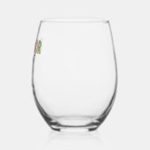 Individuelle Name-Verhaltensanalyst Weinglas Ohne Stiel (Links)