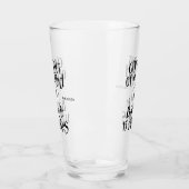 individuelle Name "Verschwinde aus meinem Kopf" Glas (Links)