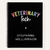 Individuelle Name Veterinary Tech | Tierarzt Notizblock (Vorderseite)