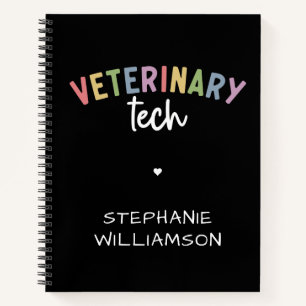 Individuelle Name Veterinary Tech   Tierarzt Notizblock