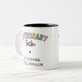 Individuelle Name Veterinary Tech | Tierarzt Zweifarbige Tasse (Vorderseite Links)
