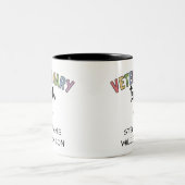 Individuelle Name Veterinary Tech | Tierarzt Zweifarbige Tasse (Mittel)