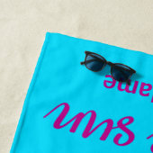 Individuelle Name Vibranful Summer Beach Handtuch (Beispiel)