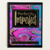 Individuelle Name Vibrant Liquid Art Planner Planer (Vorderseite)